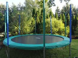 Trampolina 14ft PRO (4,27m) z siatką zabezpieczającą i drabinką